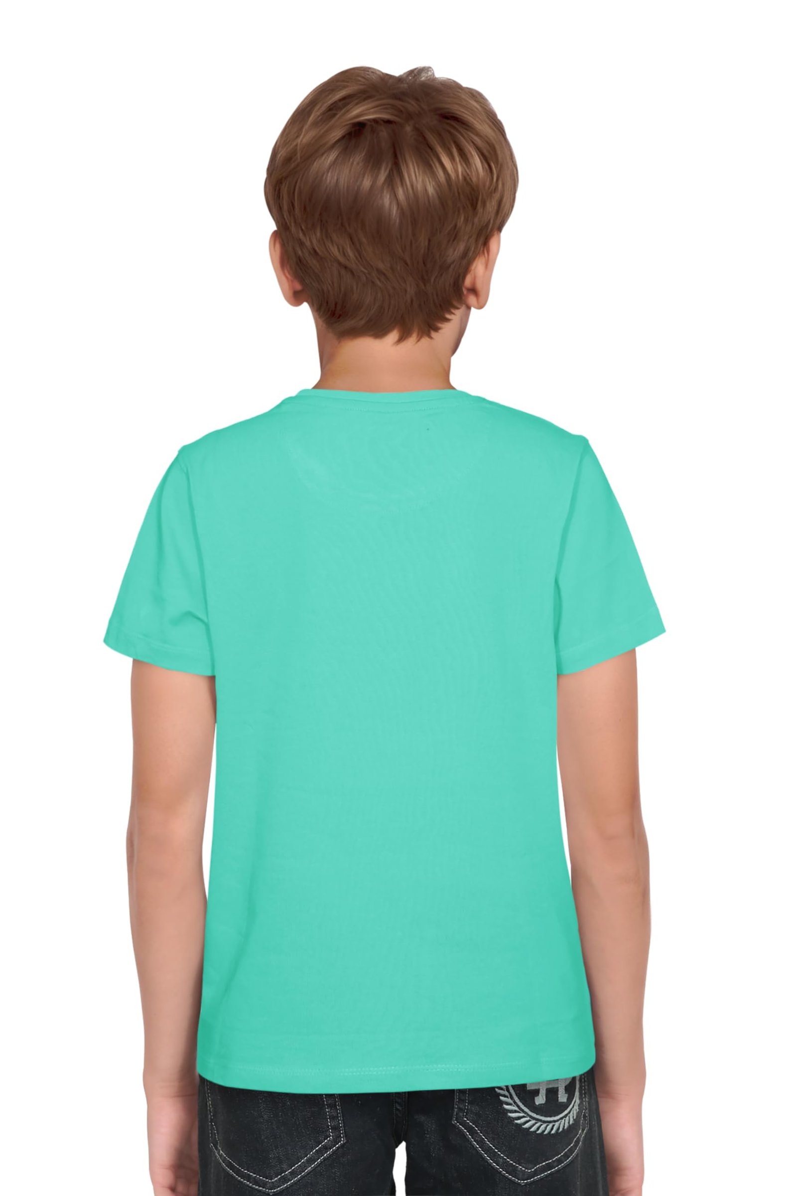 Allen Solly Boy's T-Shirt(ABKCCRGB543385_Sky Blue13-14 Years)